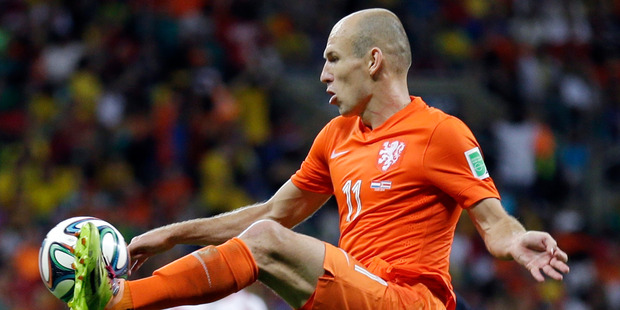 Arjen Robben can terrify defenders with his pace and skill. Photo / AP