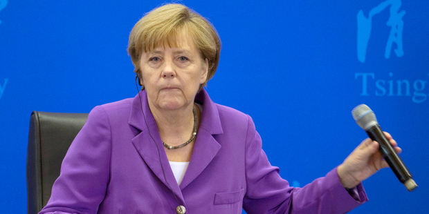 German Chancellor Angela Merkel. Photo / AP