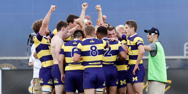 Rugby in the US is growing at all levels, from college to five-year-olds. Photo / AP