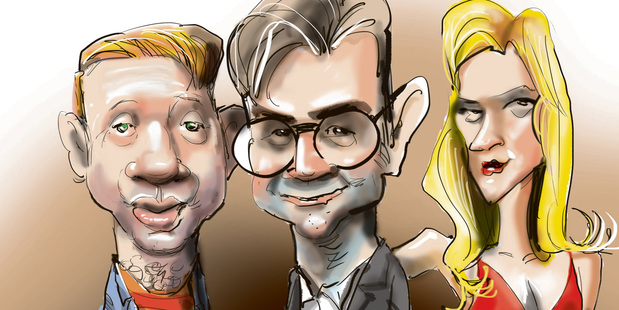 Ron, Harry Potter and Hermione... as they head into their mid thirties (Rod Emmerson).
