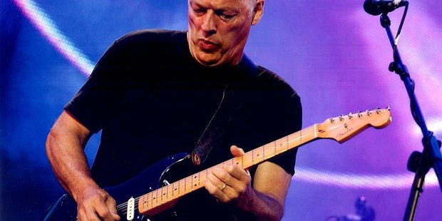 David Gilmour of Pink Floyd at Live 8 in 2005.