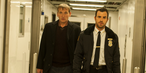 Christopher Eccleston, left, and Justin Theroux star in The Leftovers. Critics praised the strong writing in the first episode.