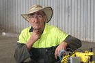 Andy Lysaght in his Omarunui shed with prototypes of the award-winning Andweeder he developed to replace hand-weeding in squash crops. Andy Lysaght in his Omarunui shed with prototypes of the award-winning Andweeder he developed to replace hand-weeding in squash crops.