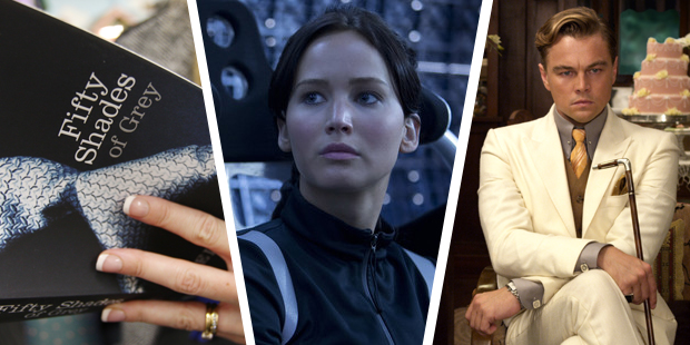 'Fifty Shades of Grey', 'Catching Fire' and 'The Great Gatsby' were among the bestsellers some struggled to finish. Photo / BPT; Supplied