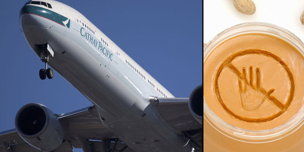 Brian Moore was told he couldn't have a meal on an 11-hour flight from Hong Kong because Cathay Pacific couldn't cater for his peanut allergy. Photo / Getty Images