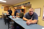 Kawakawa fire chief Wayne Martin, right and his deputy Annette Wynyard take a break at the fire station. Photo/John Stone Kawakawa fire chief Wayne Martin, right and his deputy Annette Wynyard take a break at the fire station. Photo/John Stone