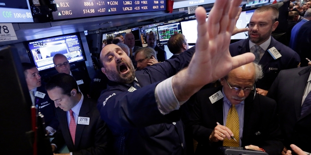 The Dow Jones in the US has also being rising steadily, with a bumper crop of 91 companies listing in the three months to June 30. Photo / AP