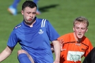 Blues midfielder Ryan Tinsley. Blues midfielder Ryan Tinsley.