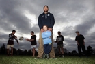 Everard Reid with 4-year-old son Darrell and four of the lads he is mentoring. From left are Kainoa Smith, Te Wheturere Ferris, Kalhain Collier and Kaya Wainohu. Photo/Paul Taylor Everard Reid with 4-year-old son Darrell and four of the lads he is mentoring. From left are Kainoa Smith, Te Wheturere Ferris, Kalhain Collier and Kaya Wainohu. Photo/Paul Taylor