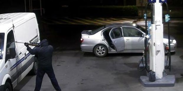 The van was attacked at the Z Service Station on Roscommon Road in Manurewa on the morning of June 27.