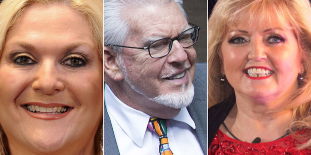 TV presenter Vanessa Feltz (left) and singer Linda Nolan are the latest women to claim they were assaulted by Rolf Harris. Photo / Getty Images, AP
