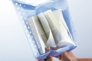 The You-Bumi Waterproof Book Cover Bath Bag. Photo / japantrendshop.com