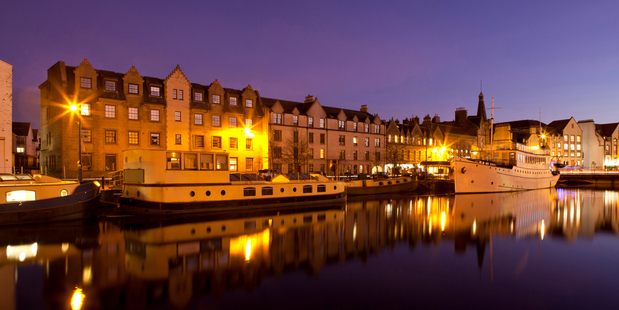 Some of The Malmaison's rooms overlook Edinburgh's newly-developed boat harbour with its waterside apartments and bistros. Photo / Thinkstock