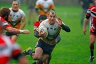 Josh Weedons surges forward in the wet for the Otumoetai Eels.Photo/Andrew Warner Josh Weedons surges forward in the wet for the Otumoetai Eels.Photo/Andrew Warner