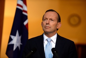 Prime Minister Tony Abbott during a press conference on the Ukraine MH17 crash. Photo / AAP
