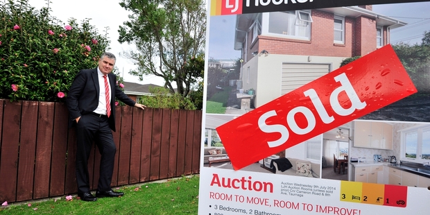 GOING, GOING, GONE: LJ Hooker general manager Stephen Pepper says original brick homes, like this one in Brookfield, are in hot demand in Tauranga.PHOTO/GEORGE NOVAK