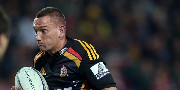 The presence of in-form Aaron Cruden has been linked to the Chiefs' late-season surge. Photo / Getty Images
