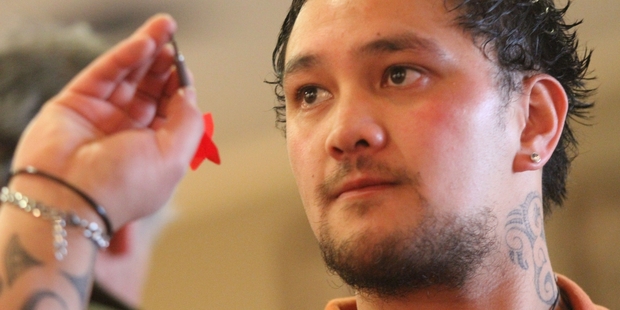 READY: Michael Kawana eyes his target.