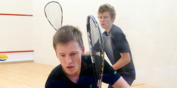 Tauranga's Ben Grindrod at the Tauranga Open Squash tournament.Photo/Andrew Warner