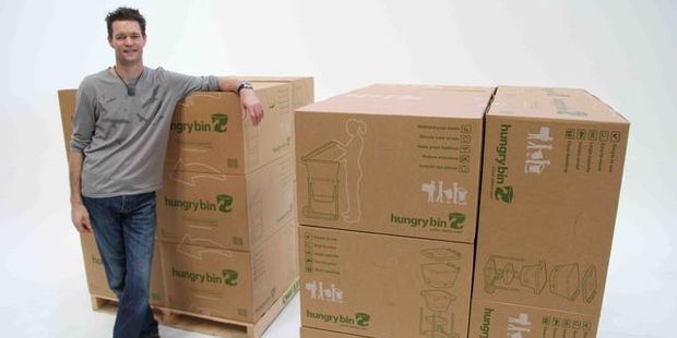 Hungry Bin inventor Ben Bell. Photo: Supplied