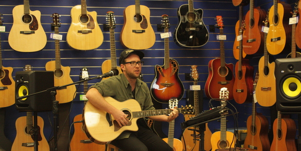 Jeremy Redmore will visit Tauranga's Rockshop today to share the stories and process behind his solo album. PHOTO/MICHAEL BRAID