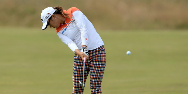 Lydia Ko in action during the third round of the women's British Open. Photo / Getty Images