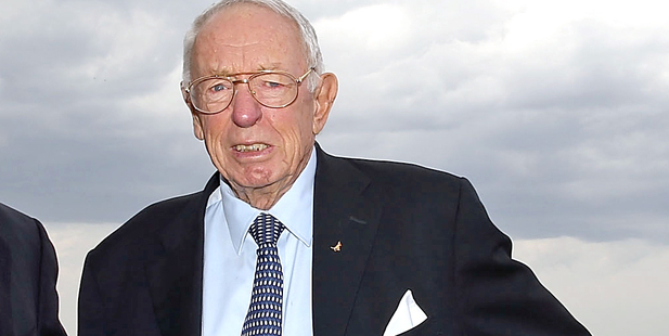 Bob Oatley lodged the Oz challenge on behalf of the Hamilton Island Yacht Club. Photo / Getty