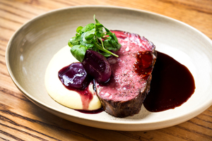 The rotisserie beef dish on the menu at Libertine. Photo / Babiche Martens.