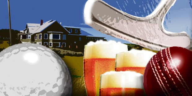 Members of the lounge at the Barwon Heads Golf Club had all the answers to fixing their national cricket team. Illustration / Rod Emmerson