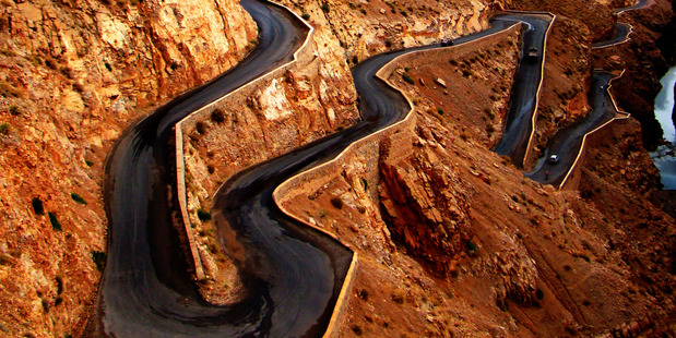 The High Atlas mountain pass of Tizi n'Tichka links Marrakesh to Ouarzazate. Photo / Creative Commons image by Flickr user Tariq Daouda