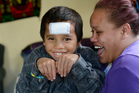 Corine Te Whata said she prepared herself for the worst when she found her son Rawiri Te Whata, 7, lying in a pool of blood outside her home after being hit by a car nine days ago. Photo/George Novak Corine Te Whata said she prepared herself for the worst when she found her son Rawiri Te Whata, 7, lying in a pool of blood outside her home after being hit by a car nine days ago. Photo/George Novak