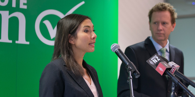Auckland University senior lecturer and nanotechnologist Dr Michelle Dickinson said the R&D policy of Greens co-leader Dr Russel Norman was key to the country's future. Photo / Mark Mitchell
