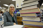 Fewer books are being borrowed from the Tauranga City Libraries but website traffic is on an upward swing, says manager Jill Best. Photo/George Novak Fewer books are being borrowed from the Tauranga City Libraries but website traffic is on an upward swing, says manager Jill Best. Photo/George Novak