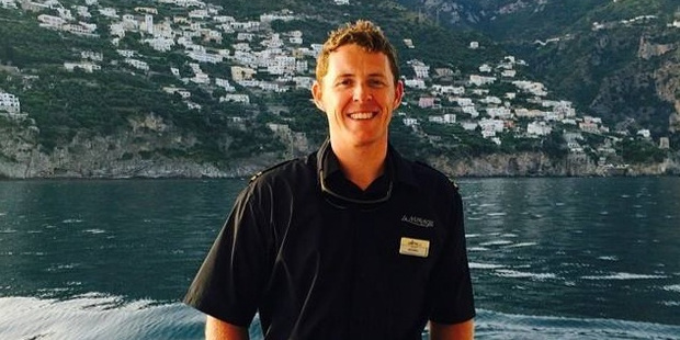Former Auckland desk jockey Michael Colley, above and below, is working on a 52m luxury yacht, La Mirage, in the Mediterranean.