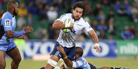 Steven Luatua is waiting to see if he has done enough for the Blues to add to his nine All Black caps earned last year. Photo / Getty Images