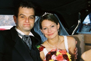 Paul Weeks and Danica Weeks on their wedding day. Photo / Facebook