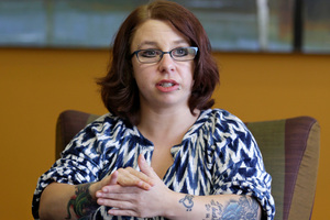 June 26, 2014 photo shows Michelle Knight during an interview in Cleveland. Photo / AP