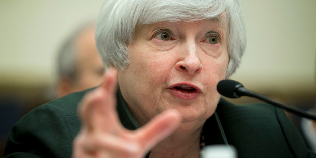 Federal Reserve Chair Janet Yellen testifies on Capitol Hill in Washington, overnight. Photo / AP