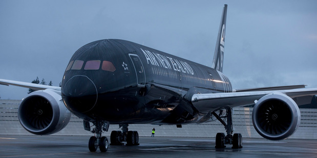 Air New Zealand's first 787-9 Dreamliner. Photo / Brett Phibbs