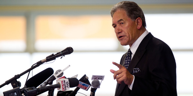 New Zealand First Leader Winston Peters. Photo / New Zealand Herald Photograph / Richard Robinson