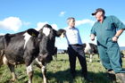 Hikurangi Swamp farmer Ben Smith shows Primary Industries Minister Nathan Guy the aftermath of yet another flood. Photo/Kristin Edge Hikurangi Swamp farmer Ben Smith shows Primary Industries Minister Nathan Guy the aftermath of yet another flood. Photo/Kristin Edge