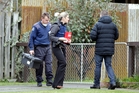 Police investigate the scene of Sunday afternoon's stabbing. Photo/Warren Buckland Police investigate the scene of Sunday afternoon's stabbing. Photo/Warren Buckland