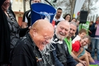 Flaxmere councillor Henare O'Keefe receives an icy dunking in the Hastings CBD while Hawke's Bay regional councillor Rex Graham, Hastings Mayor Lawrence Yule and Tukituki Labour candidate Anna Lorck look on. Photo/Warren Buckland Flaxmere councillor Henare O'Keefe receives an icy dunking in the Hastings CBD while Hawke's Bay regional councillor Rex Graham, Hastings Mayor Lawrence Yule and Tukituki Labour candidate Anna Lorck look on. Photo/Warren Buckland