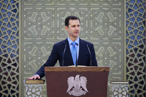 Syria's President Bashar Assad is sworn for his third, seven-year term. Photo / AP