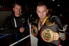 Beau O'Brien, right, and Ryan Whittaker, his assistant trainer, at the Napier Boxing Club gym. Photo/Glenn Taylor Beau O'Brien, right, and Ryan Whittaker, his assistant trainer, at the Napier Boxing Club gym. Photo/Glenn Taylor