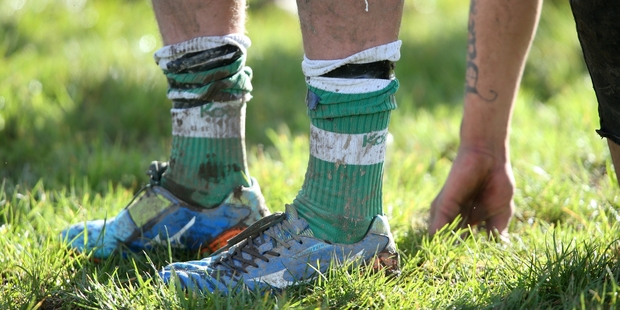 It wasn't too moist underfoot for rugby to go ahead this weekend as pretty much every other sport called the weekend's action off for various safety and weather reasons. Photo/Michael Cunningham