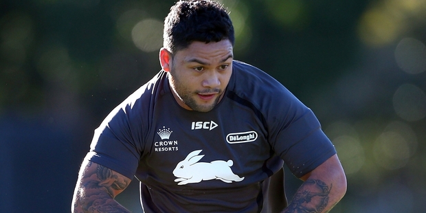 Issac Luke is back starting for the Rabbitohs. Photo / Getty Images