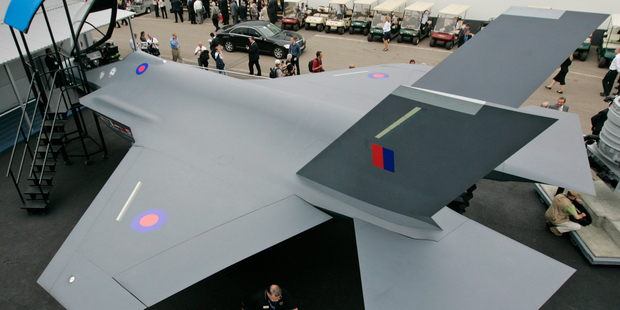 A life-size model of the F-35 Lightning Joint Strike Fighter II. Photo / AP