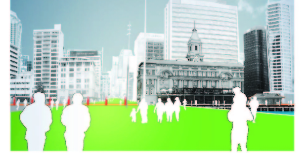 A proposed new-look Queens Wharf.
