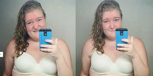 The image posted to Instagram which saw 19-year-old Samm Newman's account suspended.